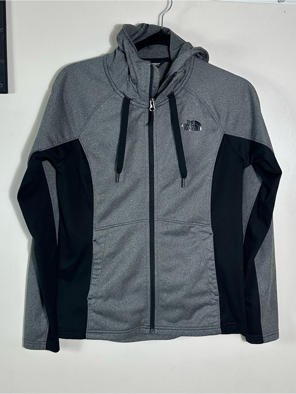 The North Face Women's Gray and Black Hooded Utility Jacket
